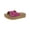Dark Pink, variant on Womens Scotti Slip On Open Toe Platform Sandals