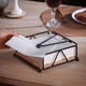 thumbnail image 5 of Dispensador de servilletas, cocina, hogar, barra, servilletero decorativo, soporte para toallas de papel de madera maciza, negro, 5 of 8