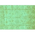 thumbnail image 1 of Ahgly Company Machine Washable Indoor Rectangle Oriental Turquoise Blue Traditional Area Rugs, 3' x 5', 1 of 4