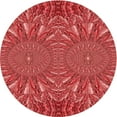 thumbnail image 1 of Ahgly Company Indoor Round Patterned Ferrari Red Area Rugs, 4' Round, 1 of 6