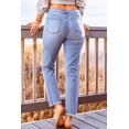 thumbnail image 1 of POGLIP Jeans Slim Fit Déchirés Bleu Ciel pour Femmes, 1 of 6