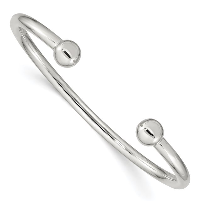 925 Sterling Silver Cuff Bangle Bracelet