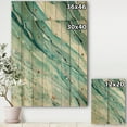 thumbnail image 3 of Designart 'Abstract Silver Springs Blue Green' Nautical & Coastal Print on Natural Pine Wood, 3 of 3