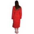 thumbnail image 2 of TowelSelections Women's Robe Soft Plush Fleece Hooded Spa Bathrobe Medium/Large Hibiscus, 2 of 6