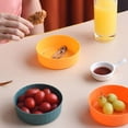 thumbnail image 4 of Wheat Straw Deep Dinner Plates, Unbreakable Sturdy Plastic Dinner Plates, Microwave and Dishwasher Safe Reusable Plate for Fruit Snack Dinner Plates, Dessert Plate, Cereal Bowls, Camping Dishes,1pc, 4 of 6
