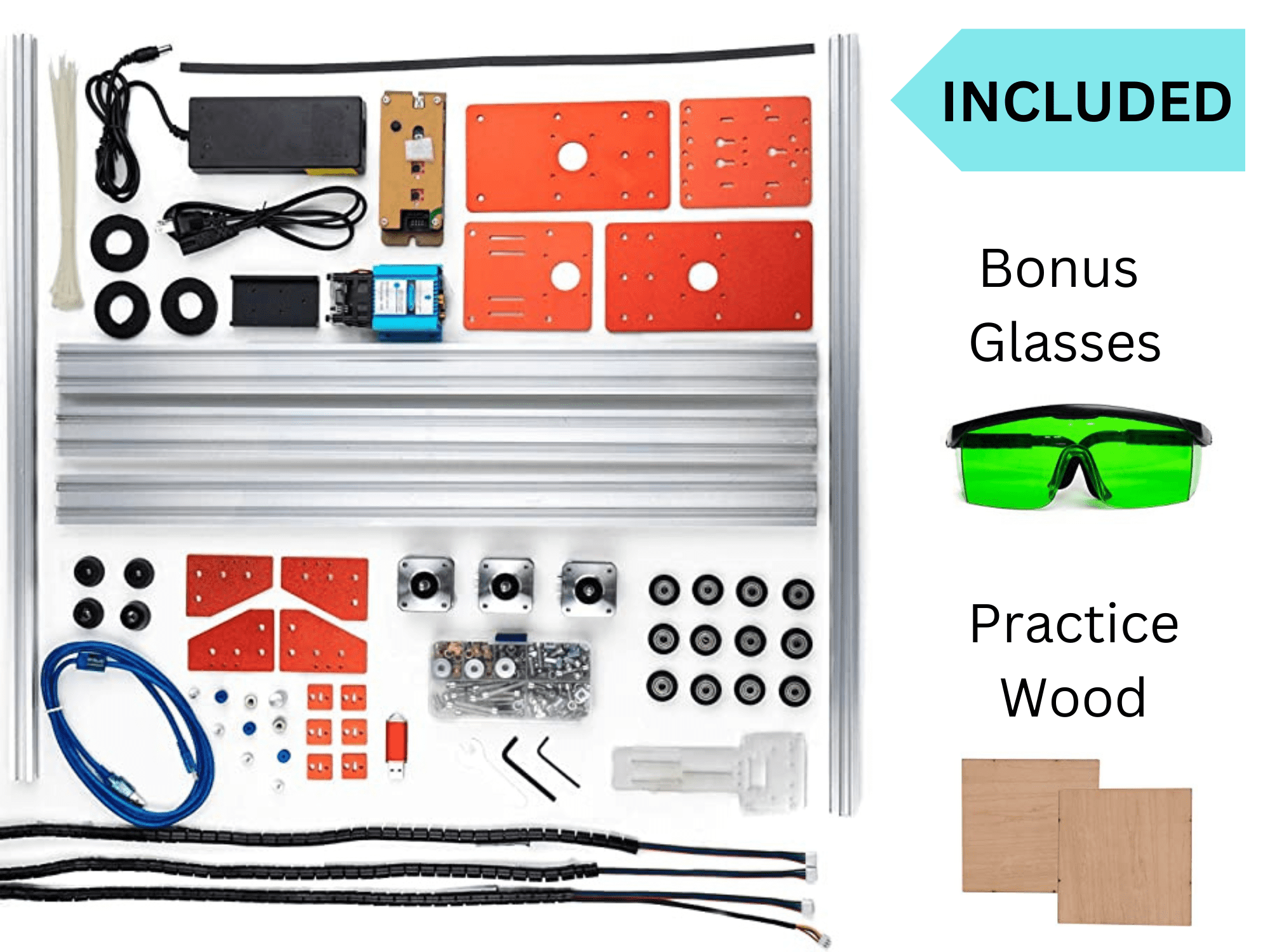 Laser Engraver and Cutting Machine, Largest Area 17in x 18in, 30W - by Rezati
