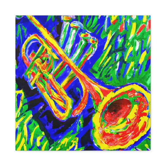 Trombone in Fauvism - Canvas
