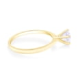thumbnail image 3 of 1 1/2 ct. t.w 7.5MM Round Cut Lab Created Moissanite Diamond Solitaire Engagement Ring For Women In 10K Solid Yellow Gold (G-H Color, VVS1 Clarity, 1.50 Cttw)-4.5, 3 of 7