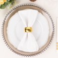 Efavormart 4 PCS Wholesale Gold Acrylic Napkin Rings for Place Settings Wedding Receptions