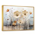 thumbnail image 2 of Designart "Minimalist Melodies In Beige Wildflower Meadows II" Wildflowers Floater Framed Canvas Prints, 2 of 5