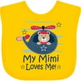 thumbnail image 3 of Inktastic Mimi Loves Me Grandson Boy Bear Boys Baby Bib, 3 of 4