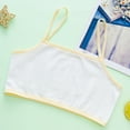 thumbnail image 2 of Girls Sport Bras Ages 8-12 Spaghetti Straps Soft Comfortable Training Bra Lightweight Seamless Kids Underwear Camisole Solid Color Bralettes Beige 8-12 Years, 2 of 3