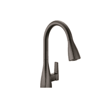 Moen 76162BL Cleveland Faucet Group Slate Single-Handle Pull-Down Sprayer Kitchen Faucet in Matte Black