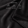 thumbnail image 3 of Fleece Bed Blanket, Solid Color Decorative Cozy Velvet for Any Season Use, 100% Flannel, Oversized King Blanket, Super Soft Fuzzy Flannel, Elegant, 90x104 Inches, 3 of 5