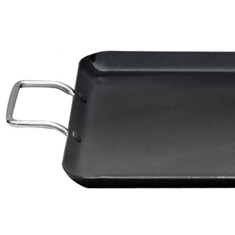 Brentwood BRG 2900 11.5 Aluminum Non Stick Round Griddle Pan Black 1 Pieces  Cooking Dishwasher Safe 19 x 11.50 x 11.50 Griddle Black Silver Polished  Aluminum Aluminum Body Round - Office Depot