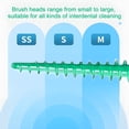 thumbnail image 4 of ACDANC 300 Pieces Dual-Use Interdental Brushes Soft Silicone,Disposable Dental Picks,Premium Dental Floss Picks for Effective Teeth Cleaning (200Pcs Green+100Pcs Blue), 4 of 7