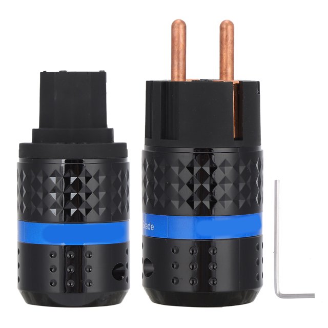Conector IEC Conector de cable de alimentación de CA de cobre puro profesional 100‑250VE102 / F102 (macho / hembra)