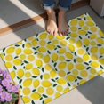thumbnail image 4 of Yellow Lemon Fruit Slices White Pattern Door Rugs,Washable Non Slip Door Mats Indoor,Decorative Door Mats,Entry Mat Indoor for Entrance,Bedroom,Kitchen,Bathroom,20"x32", 4 of 6