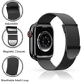 thumbnail image 4 of Correa compatible con correas Apple Watch de 41 mm, 40 mm y 38 mm para mujer y hombre, correa de repuesto ajustable con doble imán para iWatch Series 9, 8, 7, 6, 5, 4, 3, 2, 1 SE, 4 of 4