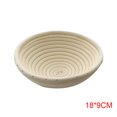 thumbnail image 4 of Billuyoard Cesta de mimbre de varios tamaños, redonda ovalada rústica para fermentación de pan, cesta de mimbre, cuenco para hornear, utensilio de Herramientas y accesorios para hornear 18*9cm Billuyoard JJ19535-04B, 4 of 6