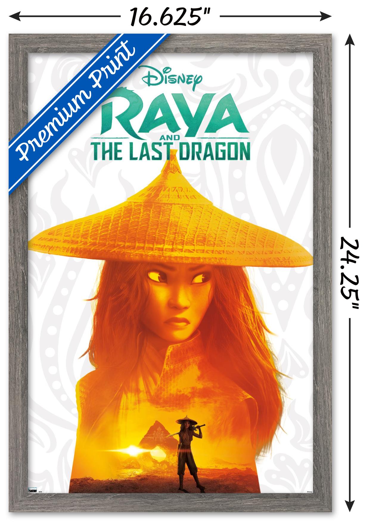 Disney Raya and the Last Dragon - Inner Warrior Wall Poster, 14.725" x 22.375", Framed
