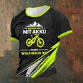 thumbnail image 2 of FINALGANG Mens Short Sleeve Crewneck TShirts With Athletic Casual Print Casual Relaxed Fit Breathable Streetwear Tees For Summer Outdoor Activities Black XL, 2 of 3
