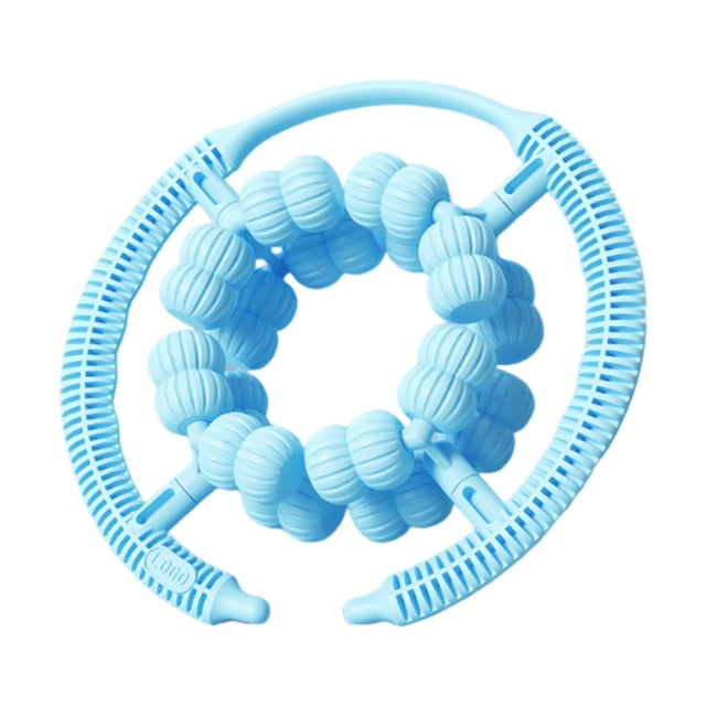 Tachiuwa Massage Roller Full Coverage 32 Wheel Muscle Massager for Home Exercise Legs Blue