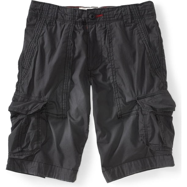 Aeropostale Mens Erngth Solid Basic Casual Cargo Shorts, Gris, 28 Aeropostale Carga