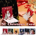 thumbnail image 1 of WHEANG Greeting Cards 3D Stereo Christmas Holiday Creative Card Greeting Message Card Card Home Decor, 1 of 4
