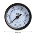 thumbnail image 2 of Compact Pressure Gauge 1/8 Thread Aluminum Pressure Meter Air Pressure Gauge Back Mount Iron for Shell & Aluminum Thread, 2 of 7