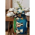 thumbnail image 2 of Table Runner 36 Inch Long - Dog Playing PokerDecorative Table Scarf,Abstract Animal in The RoomDining Table Runners for Wedding Party Kitchen Dining Tables, 2 of 7