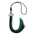 thumbnail image 2 of Emerald Green/Black Graduation Tassel with Silver Date Drop, 2 of 2