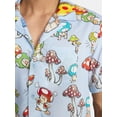 thumbnail image 4 of Nintendo Men's and Big Men's Mushroom Kingdom Graphic Button Up Shirt, Sizes XS-3XL, 4 of 5