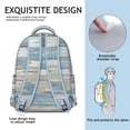 thumbnail image 5 of Trendy Geometric Shapes Texture Backpack - Functional Daypack for Students and Professionals, Secure Laptop Sleeve, Comfortable Carry, Awesome Gift, 5 of 6