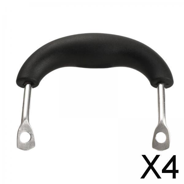 Mango de diseño ergonómico para utensilios y accesorios de cocina, mano de obra de alta calidad , Negro, 4 piezas