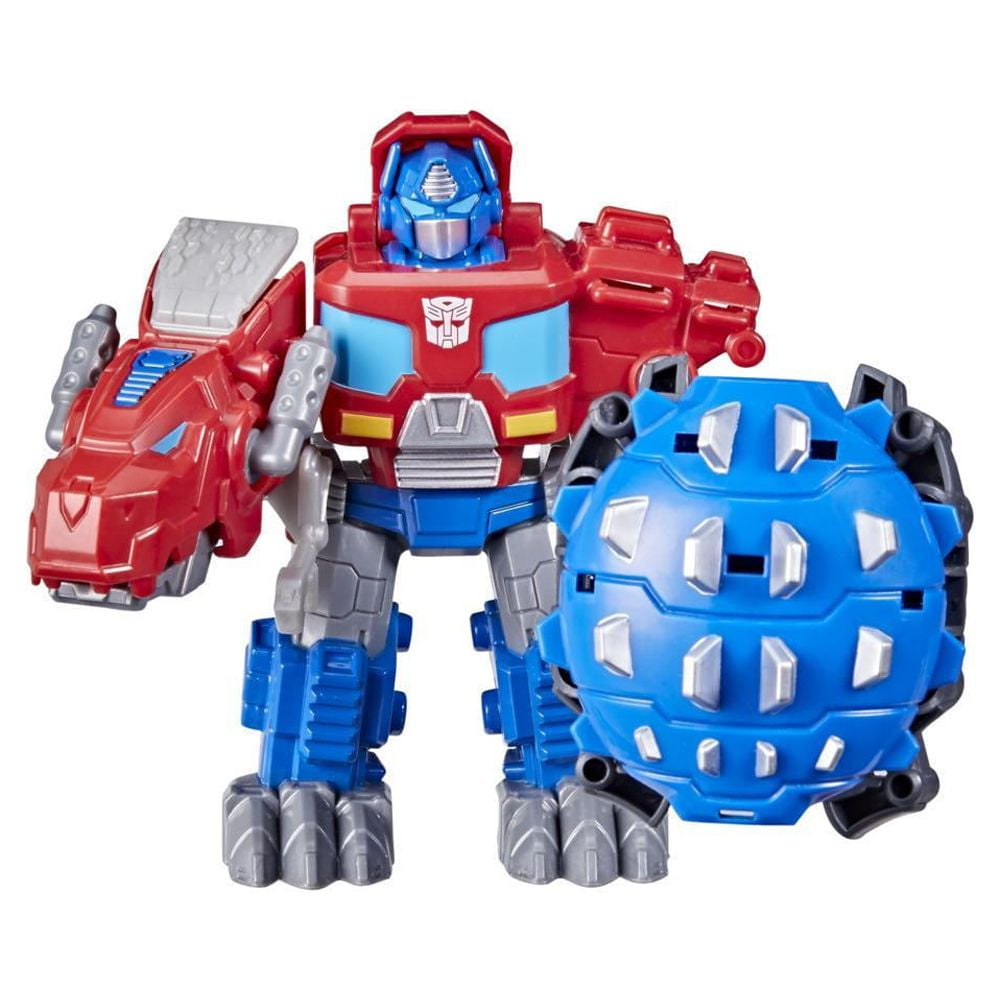 Transformers Dinobot Adventures Dinobot Defenders Optimus Prime 2-Pack, 4.5-Inch Toys, Ages 3 and Up