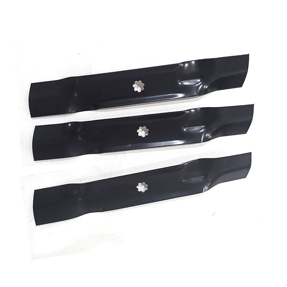 3-Pack D140 High Lift Mower Blades – Fits John Deere 48" Deck E140 E160 LA145 D140 Lawn Tractors, OEM GY20852 GX21784