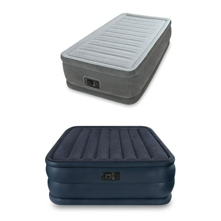 mattress air intex elevated raised pumps twin built queen