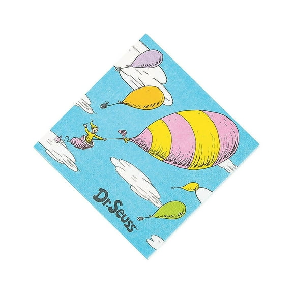 Oh The Places You'Ll Go Bev Nap - Party Supplies - 16 Pieces