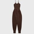 thumbnail image 1 of Ropa de yoga de una pieza con tirantes, absorbente del sudor, transpirable, para pisar el pie, ropa de pilates, mono de entrenamiento cómodo, 1 of 6