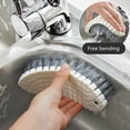 thumbnail image 6 of Eummy 4Pcs Cleaning Brushes Set Complete Scrub Brush Set Kitchen Dish Brush with Comfortable Grip Bendable Scrub Brush Shoe Cleaning Brush for Bathroom Kitchen Home, 6 of 7