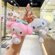 thumbnail image 3 of Sanrio-Llavero de felpa de Hello Kitty para niños, muñeco de peluche suave con melodía, Cinnamoroll, pomppurin, bolsa colgante, juguetes de regalo, 3 of 4