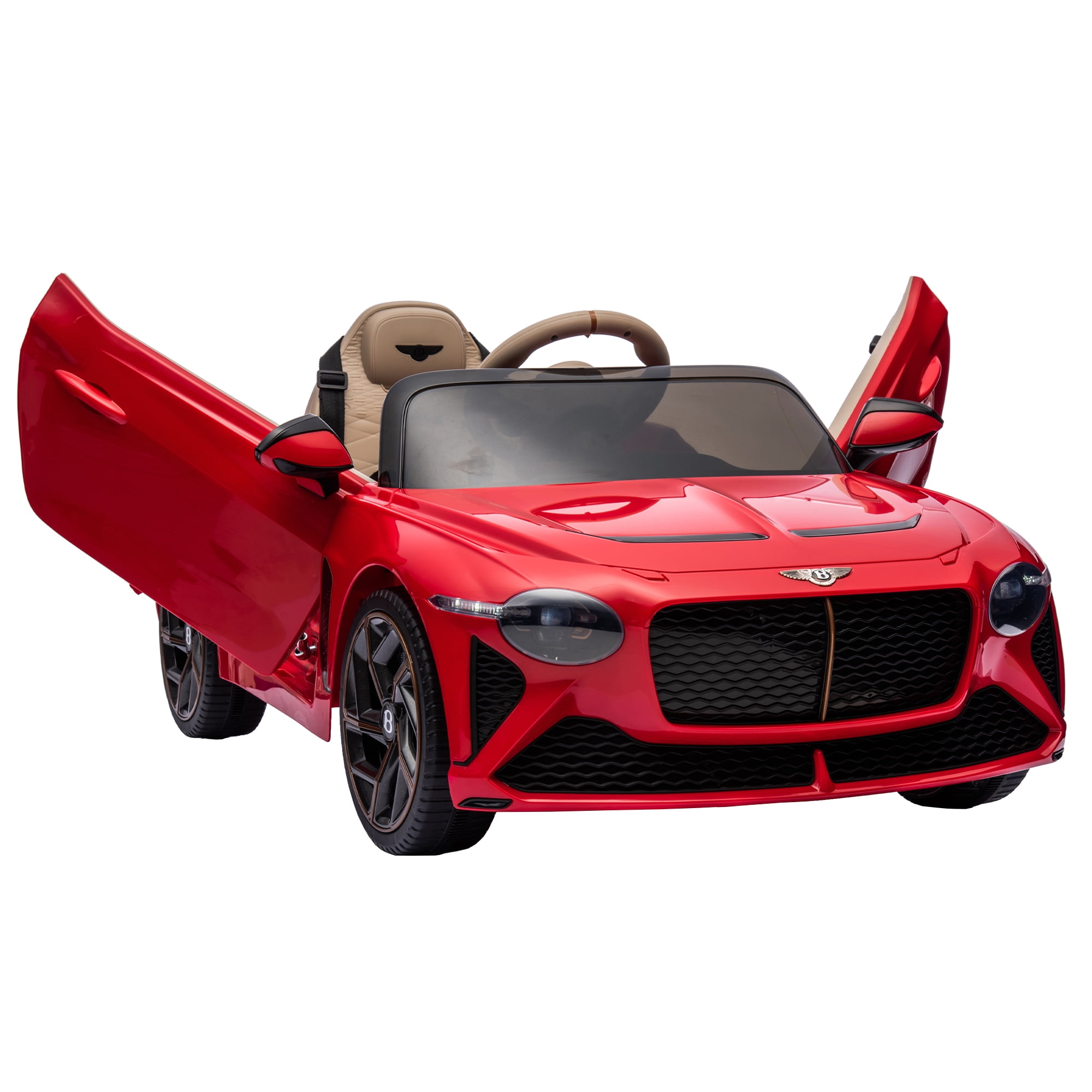 Resenkos Red Kids Car 12V Electric Vehicle Ride on Toys with Parental Remote Resenkos Red Kids Car 12V Electric Vehicle Ride on Toys with Parental Remote