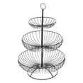 thumbnail image 3 of GOOHOCHY  Three Tier Fruit Bowl Tiered Serving Tray Basket Fruits Black, 3 of 8