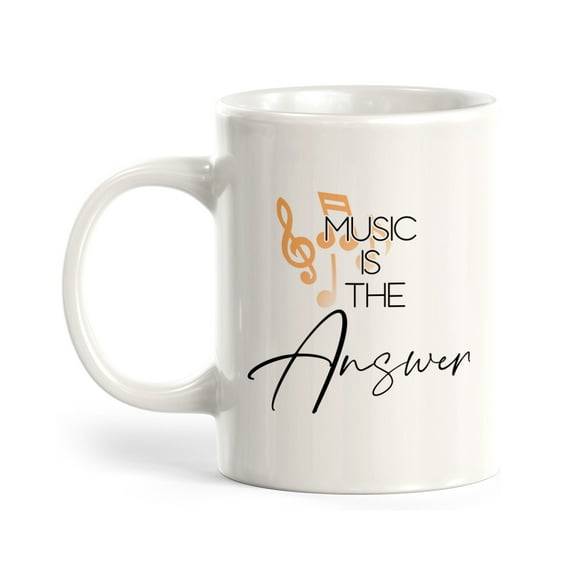 Music Is The Answer 11oz Plastic Coffee Mug