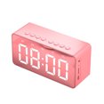 thumbnail image 2 of QTOCIO Bluetooth Speaker, LED Mirror Clock With Screen 5.0 Wireless Bluetooth Audio Dual Alarm Clock Three-level Brightness Call Card, Built-In Lithium Battery, 2 of 5