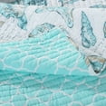 thumbnail image 4 of Barefoot Bungalow Oversized 100% Microfiber Polyester Cruz Reversible Quilt And Pillow Sham Set - King 105x95", Multi, 4 of 4