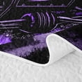 thumbnail image 5 of Castle Fairy Neon Off-Road Truck Quilt Full,Lightning Rock Print Full Bedspread Sets for Bedroom,Green Purple, 5 of 7