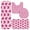 Butterfly and Glitter Pink Pattern, variant on Butterfly and Watercolor Blue Pattern Bathroom Rug Set 4 Piece,Includes Contour,Lid Cover,Bath Mat,Non-Slip Extra Soft Absorbent Washable