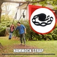 thumbnail image 4 of OUSITAID 2pcs Hammock Strap Outdoor Camping Tree Hanging Load Bearing Rope (Black), 4 of 9